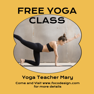 Free Yoga Public Class Instagram Post Image