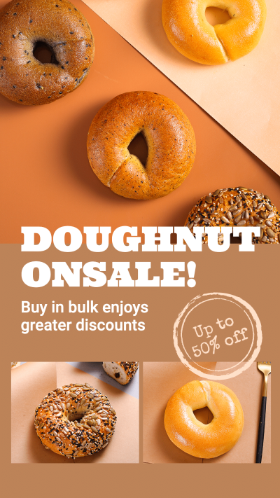 Simple Fashion Bread Discount Promo Instagram Story