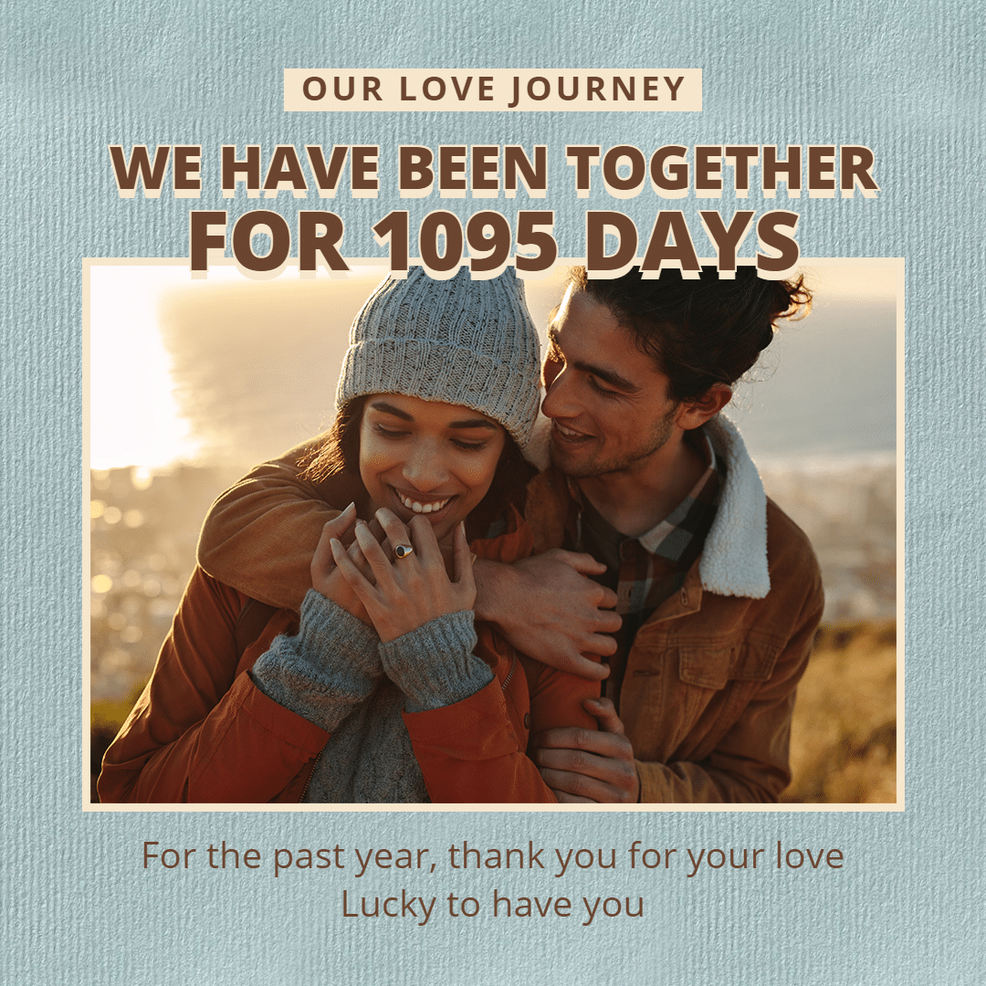 Couple Photos Template Romantic Fashion Simple Style Poster Instagram Post