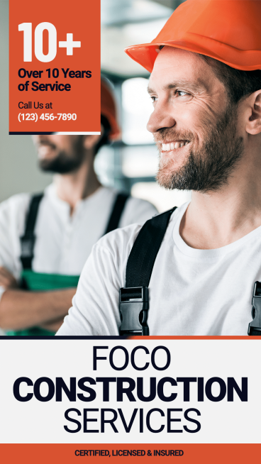 Construction Company Service Promotion Template Fashion Simple Style Poster Ecommerce Product预览效果