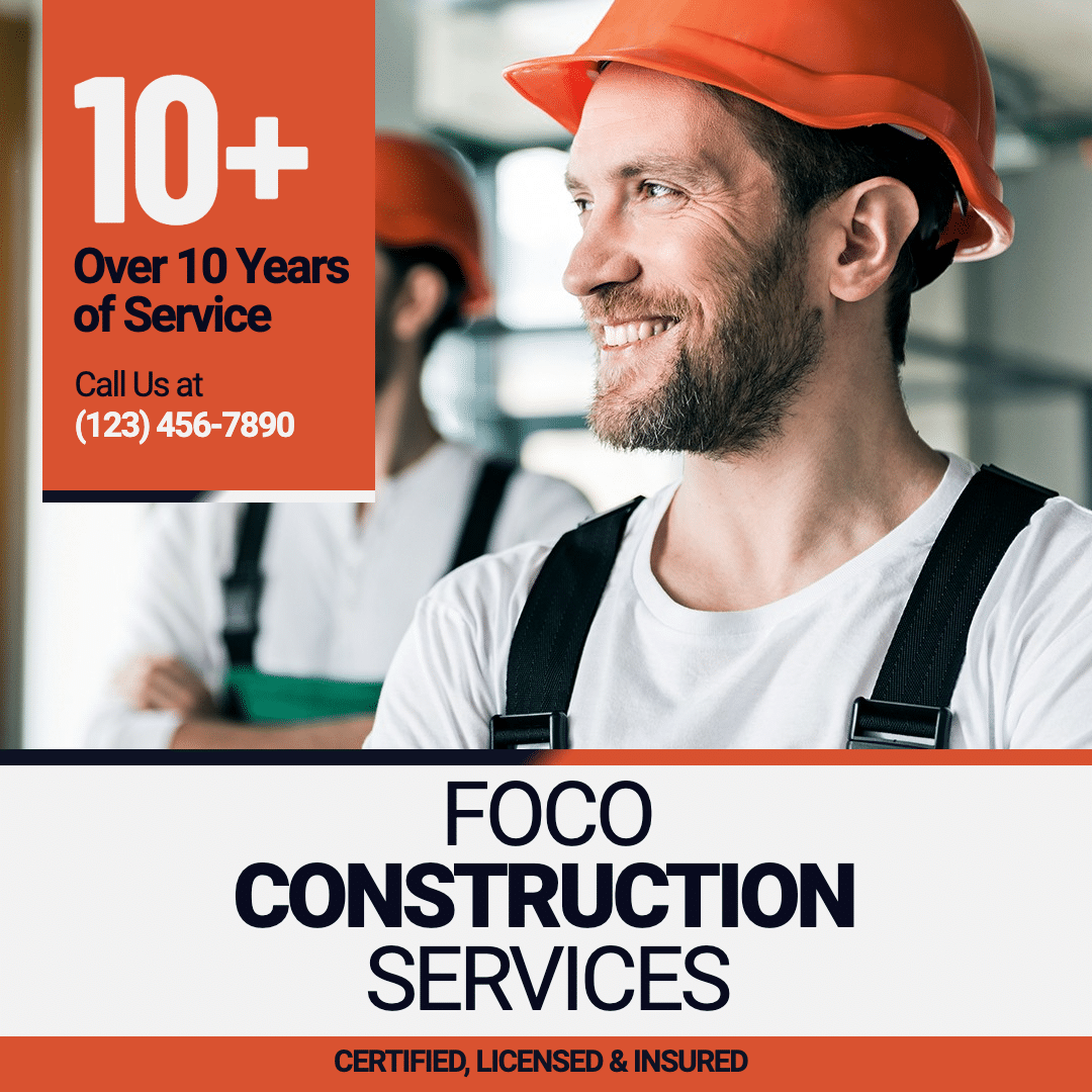 Construction Service Introduction Template Poster Simple Style Ecommerce Product预览效果