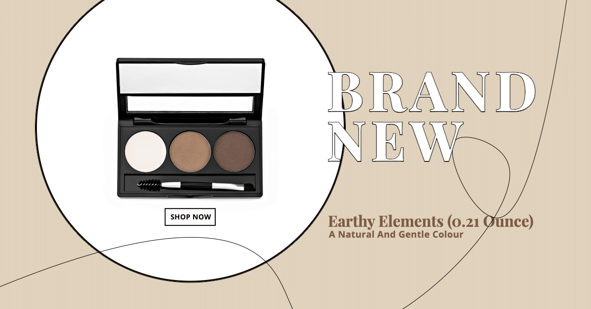Earthy Elements Eyeshadow New Arrival Ecommerce Banner预览效果