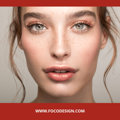 Red Rectangle Color Block Fashion Christmas Makeup Display Ecommerce Product Image