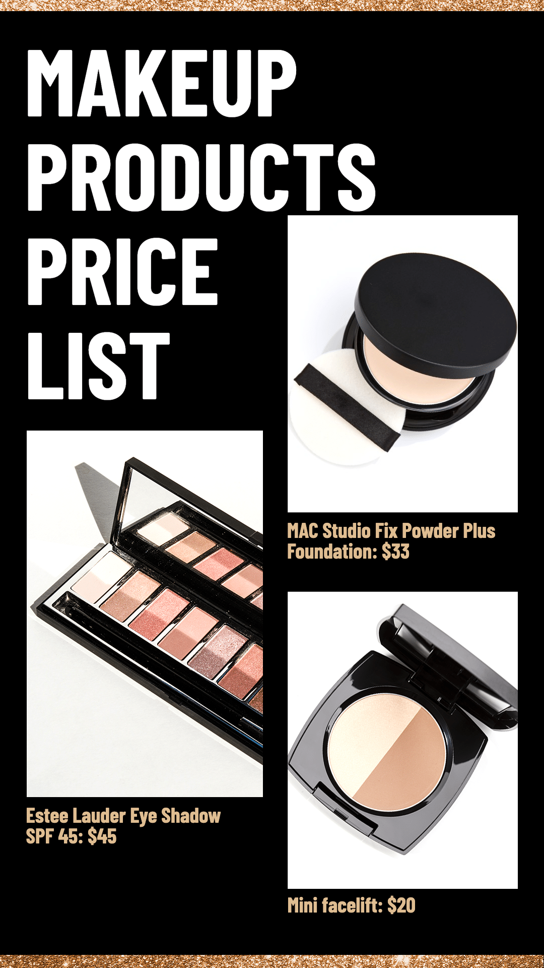 Makeup Product Price List Ecommerce Story预览效果