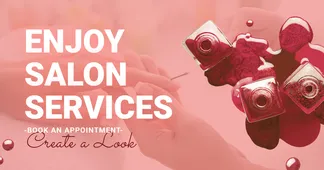 Fashion Manicure Appointment Service Ecommerce Banner