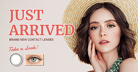 Literary Color Contacts New Arrival Ecommerce Banner