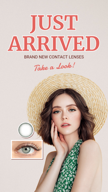 Literary Color Contacts New Arrival Ecommerce Story预览效果