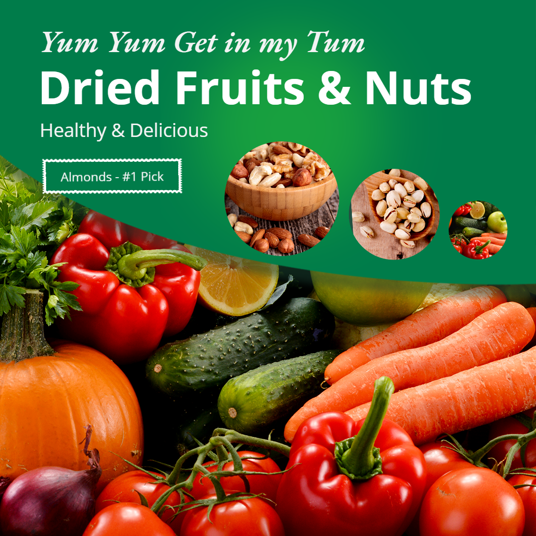Dried Fruits & Nuts Promotion Template Fashion Simple Style Poster Ecommerce Product预览效果
