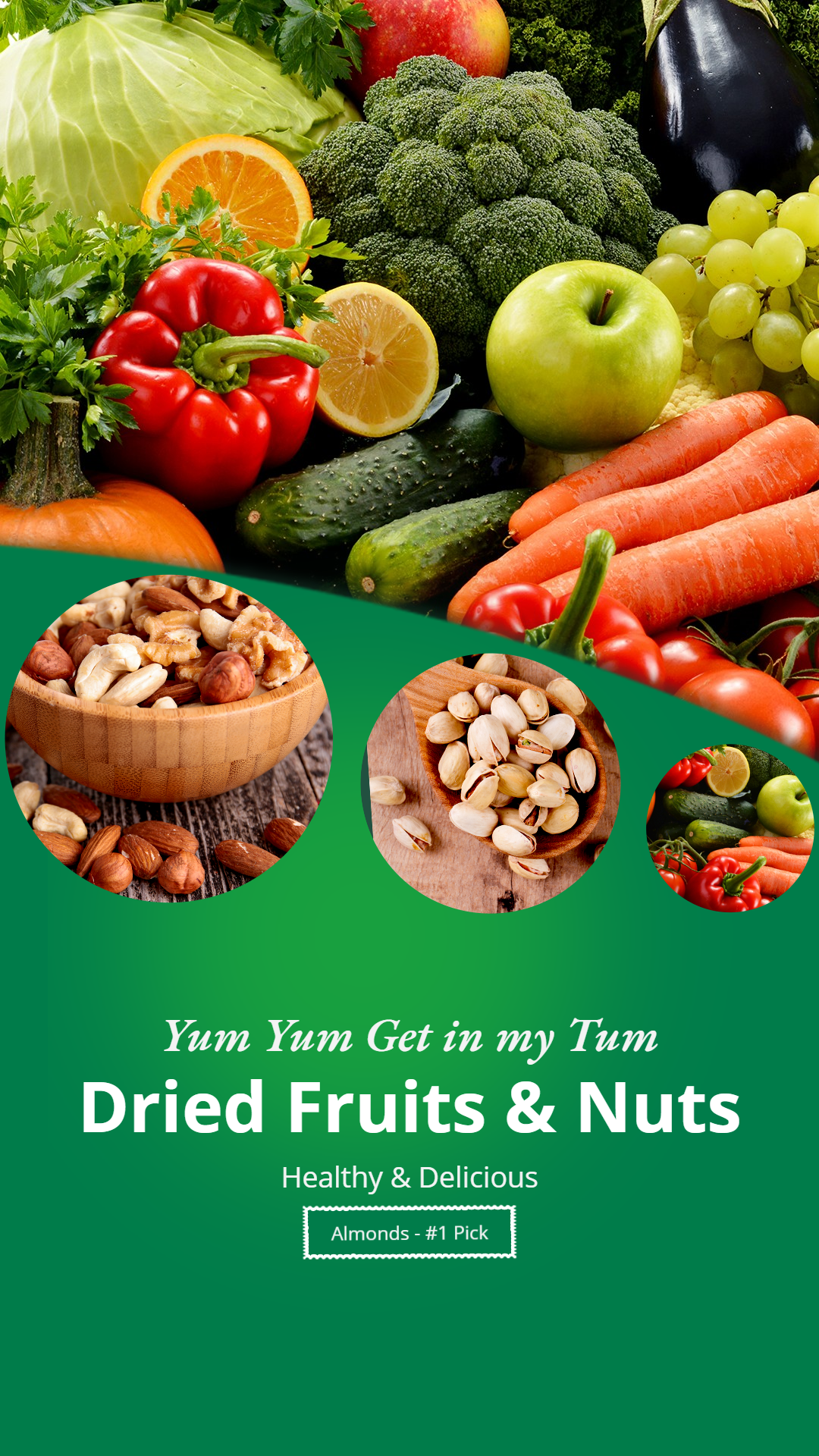 Nuts and Dried Fruit Wholesale Promotion Ecommerce Story预览效果