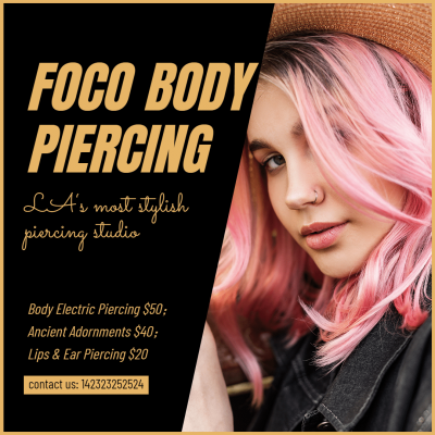 Fashion Body Piercing Introduction Instagram Post