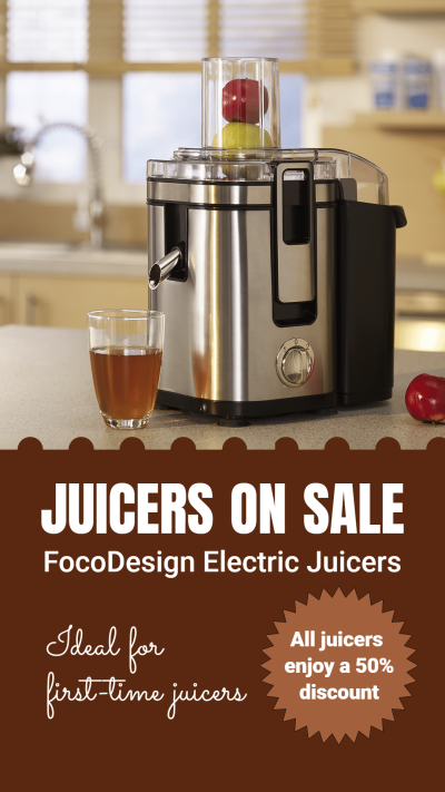 Electric Juices Machine Sales Instagram Story Image