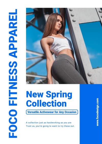 Fitness Apparel New Spring Collection Propaganda Flyer