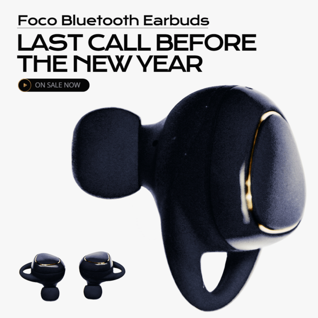 New Year Earbuds Sale Deals Ecommerce Product Image预览效果