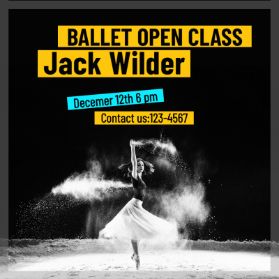 Simple Literary Ballet Open Class Introduction Instagram Post