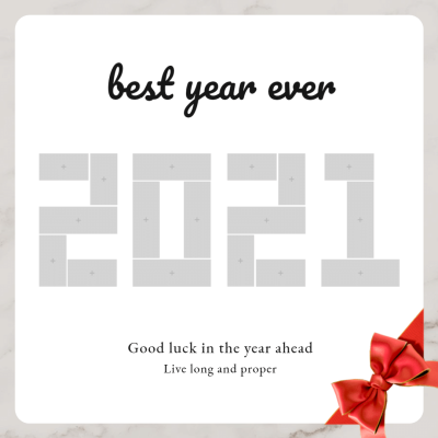 Creative New Year Number Frame Photo Upload Instagram Post