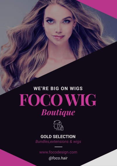 Wig Boutique Products Promotion Flyer