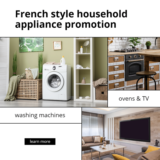 Simple Household Appliance Machine Promo Ecommerce Product Image预览效果