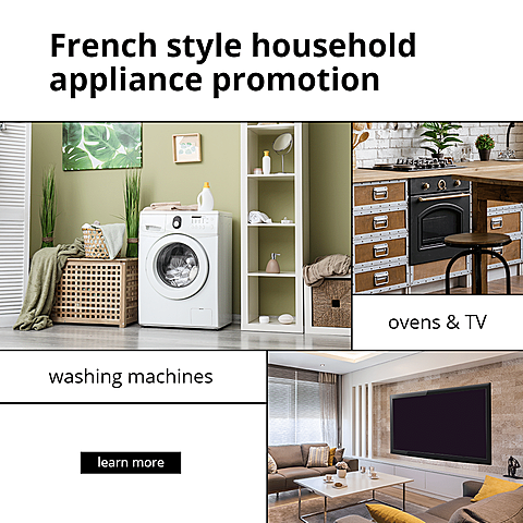 Simple Household Appliance Machine Promo Ecommerce Product Image