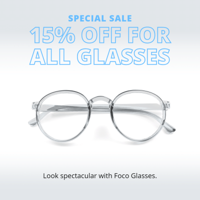 Commercial Glasses Discount Instagram Post
