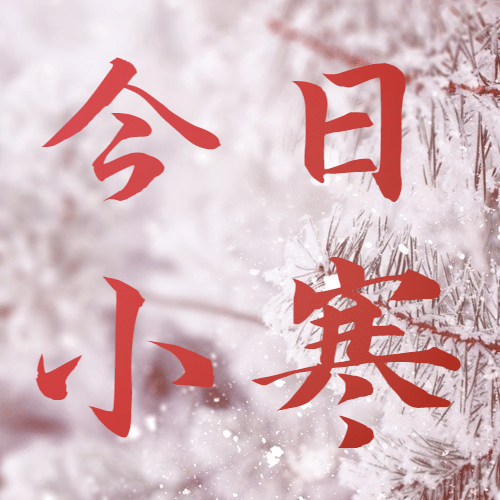 小寒节气冬季祝福实景公众号次图预览效果