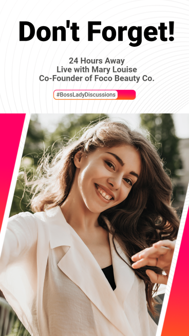 Simple Fashion Sunshine Smile Girl Online Live Selling Template Ecommerce Story预览效果