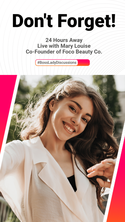 Simple Fashion Sunshine Smile Girl Online Live Selling Template Ecommerce Story
