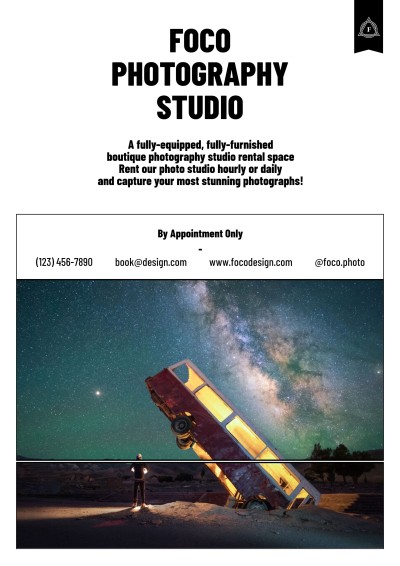 Photography Studio Service Introduction Propaganda Flyer