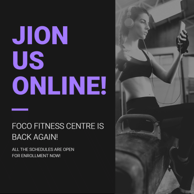 Online Fitness Center Promo Ecommerce Product Image