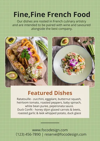 food flyer template