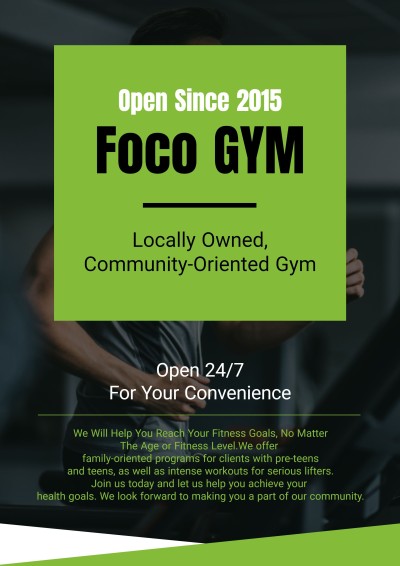 Gym Service Introduction Propaganda Flyer