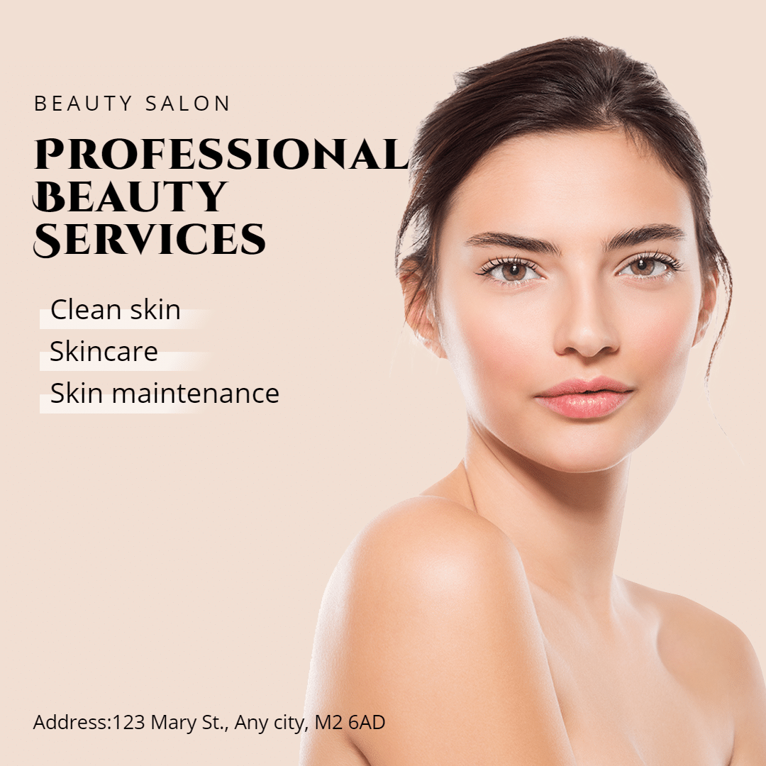 Commercial Use Beauty Services Introduction Ecommerce Product Image