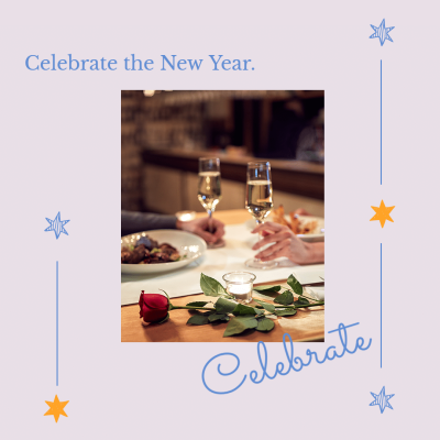 Couples Celebrate the New Year Instagram Post Image