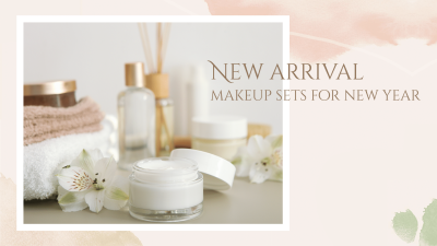 Makeup Sets New Arrival New Year Promotion Facebook Cover