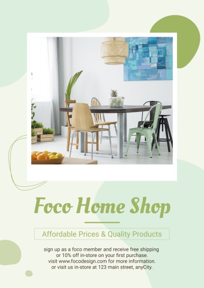 Home Shop Furniture Products Propaganda Flyer