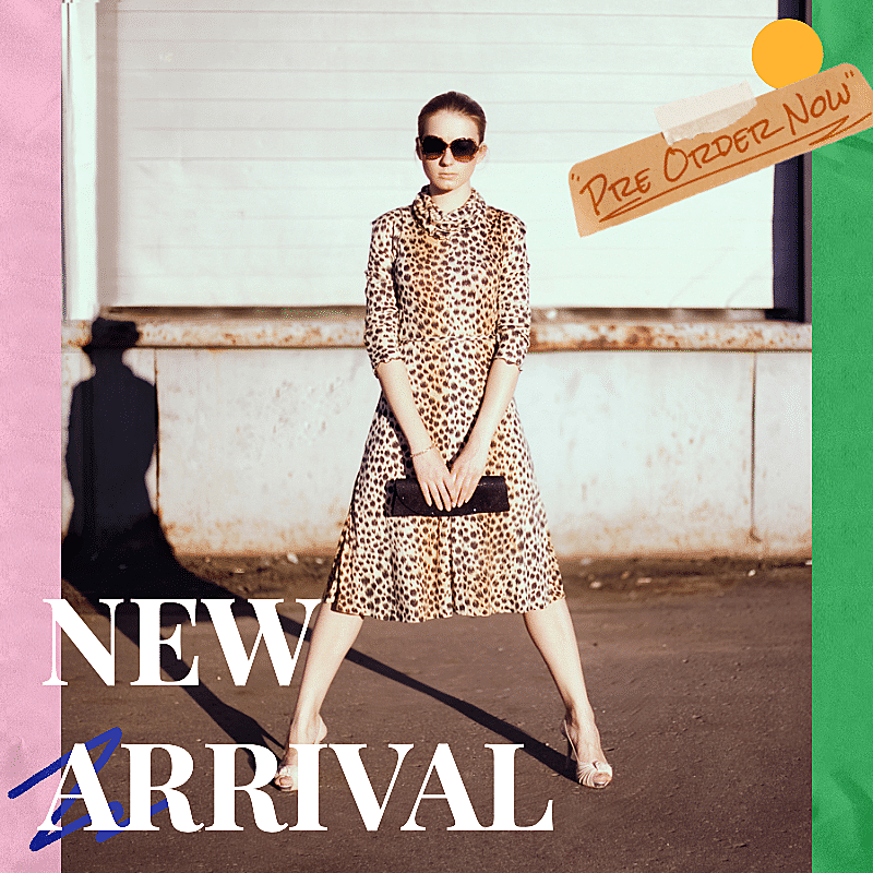 Women's Fashion New Product Arrival Mark Template