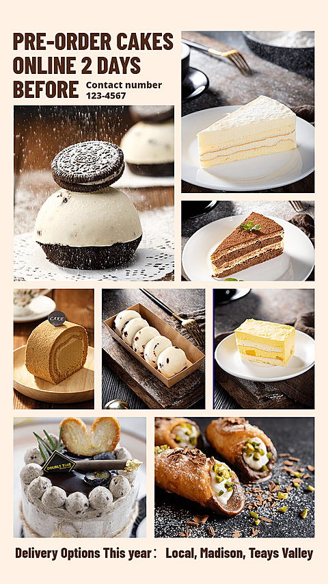 Literary Cakes Pre-Order Online Promo Ecommerce Story