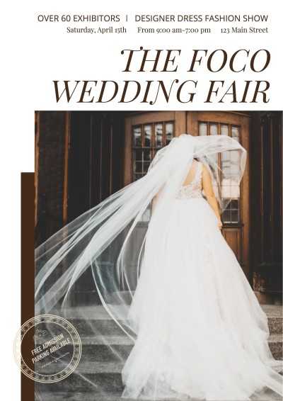Commercial Wedding Fair Expo Propagating Poster