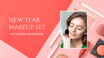 Makeup Set New Year Arrival Facebook Cover