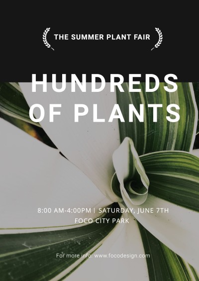 The Summer Plant Fair Propaganda Poster