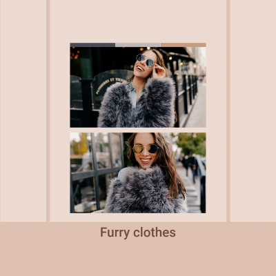 Simple Literary Women's Furry Clothes New Arrival Instagram Post