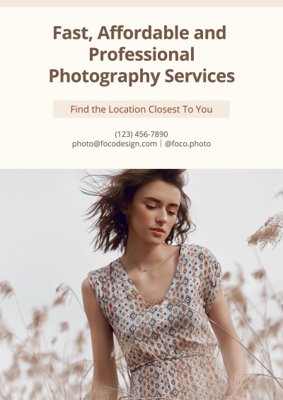 Photography Services Introduction Propaganda Flyer