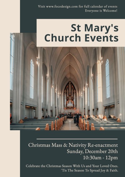 Religious Church Events Propaganda Flyer