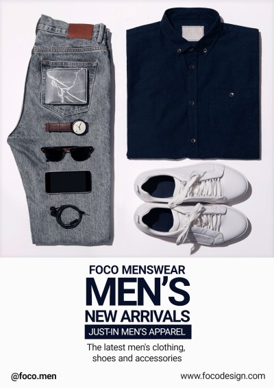 Men's Wear New Arrivals Propaganda Flyer