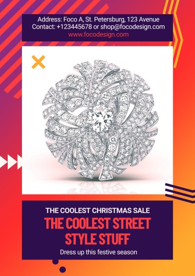 Ornaments New Arrivals Christmas Sale Promotion Flyer