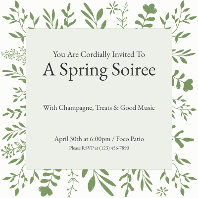 Spring Party Invitation Letter