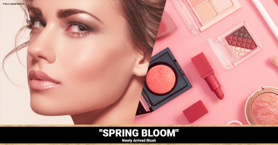 Picture Segmentation Fashion Powder Blusher New Arrival Ecommerce Banner