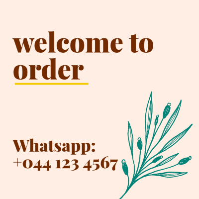 Flower Shop Contact Info Instagram Post Image