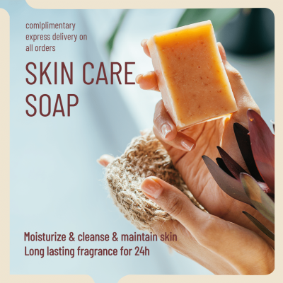 Commercial Skin Care Soap Introduction Instagram Post