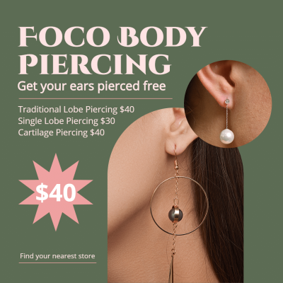 Literary Body Piercing Introduction Instagram Post
