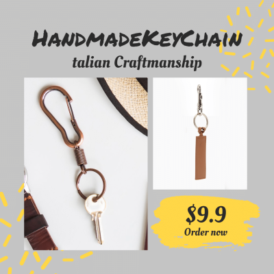 Italian Craftsmanship Handmade Keychain Instagram Post Image